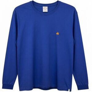 Brooks Brothers Classic Blue Men’s Long Sleeve Shirt with Embroidery. Size L